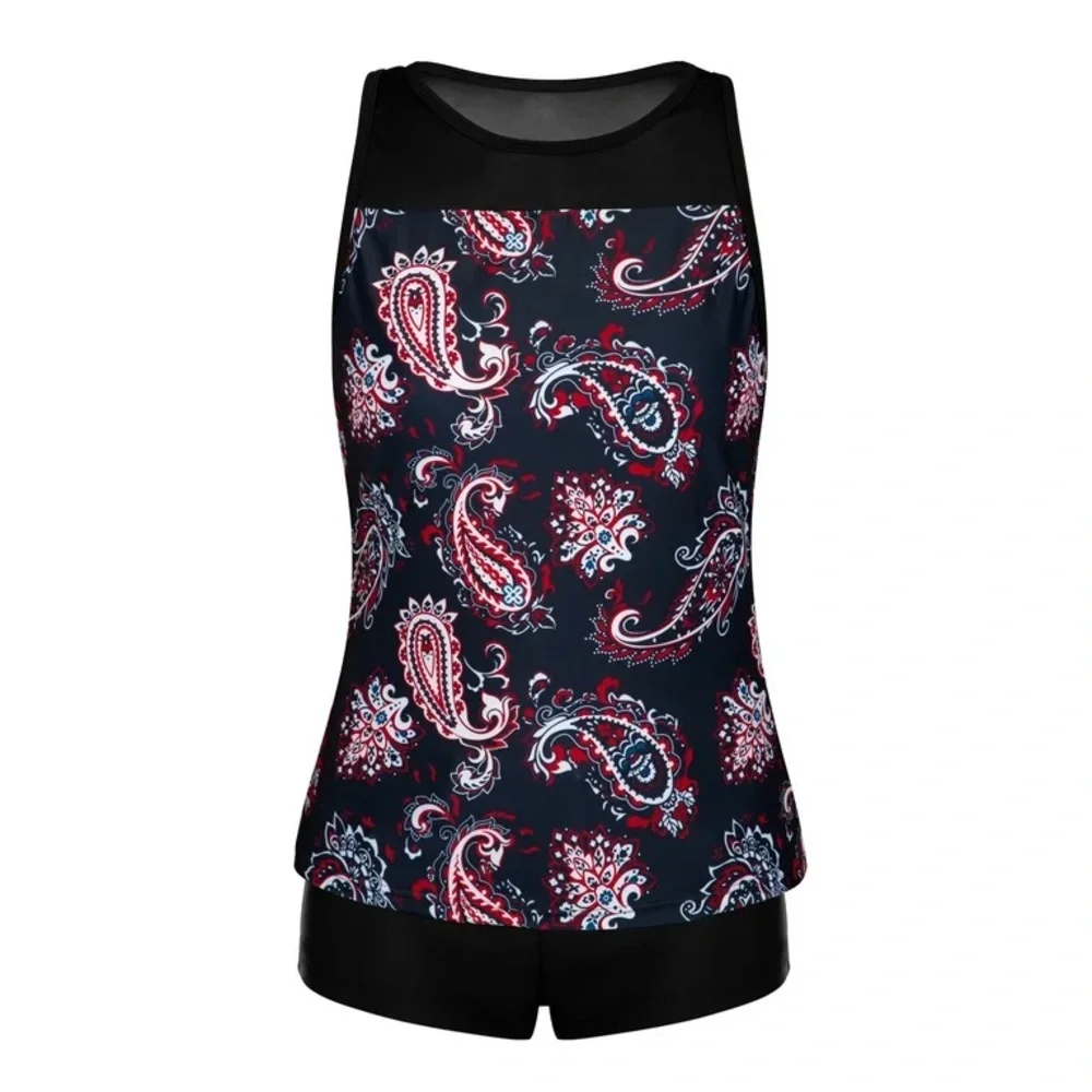 Tankini Swimsuits for Women with Shorts Athletic Two Piece Bathing Suit - Picture 4 of 10